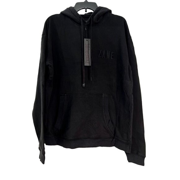 NWT ZANEROBE ZANE Size L RUGGER HOOD SWEAT BLACK MSRP $99.95 - Picture 5 of 12